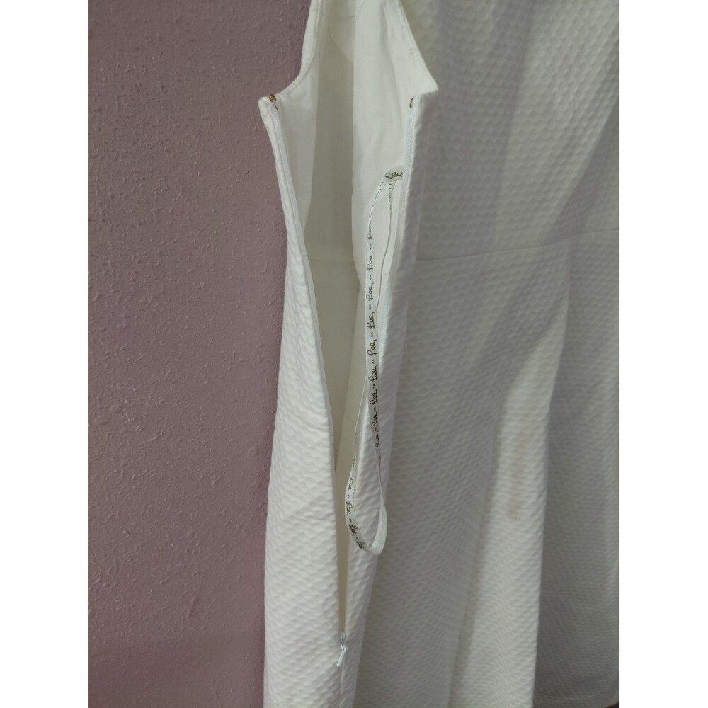 Lily Pulitzer Jacqueline Shift Dress Women’s White Gold Metallic Detail NWT - Picture 10 of 16